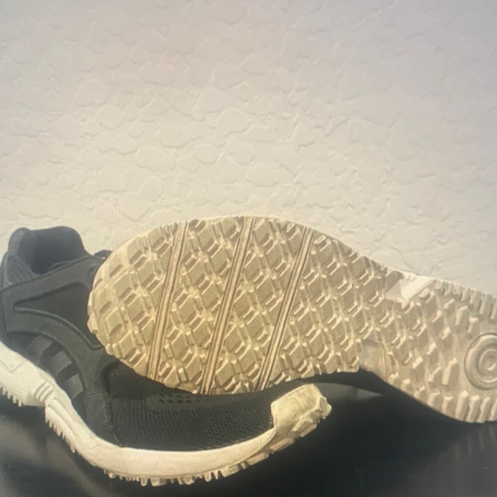 adidas Black and White Athletic Shoes